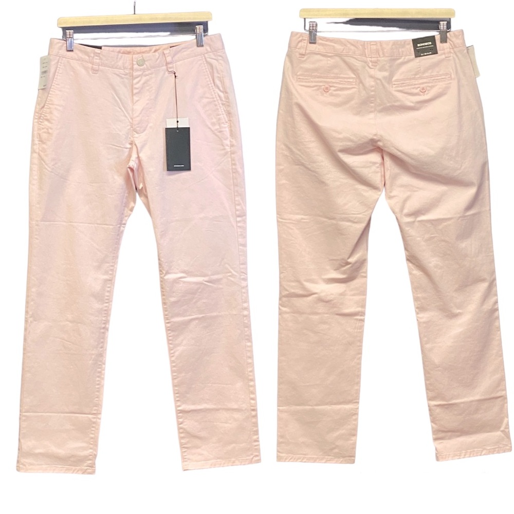 NWT Bonobos Pink Cadillac Stretch Washed Chino Pants - Size 31x30 Slim Men’s